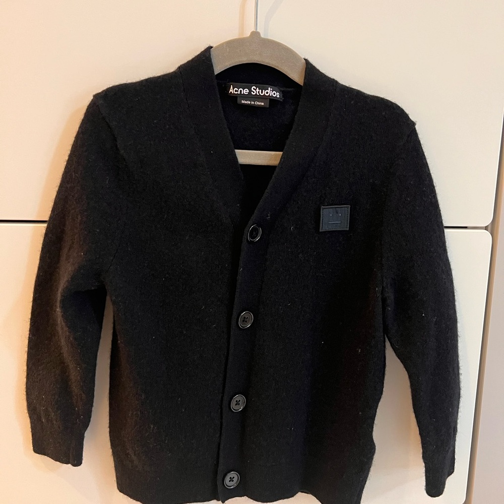 Acne Studios Kids Black Cardigan